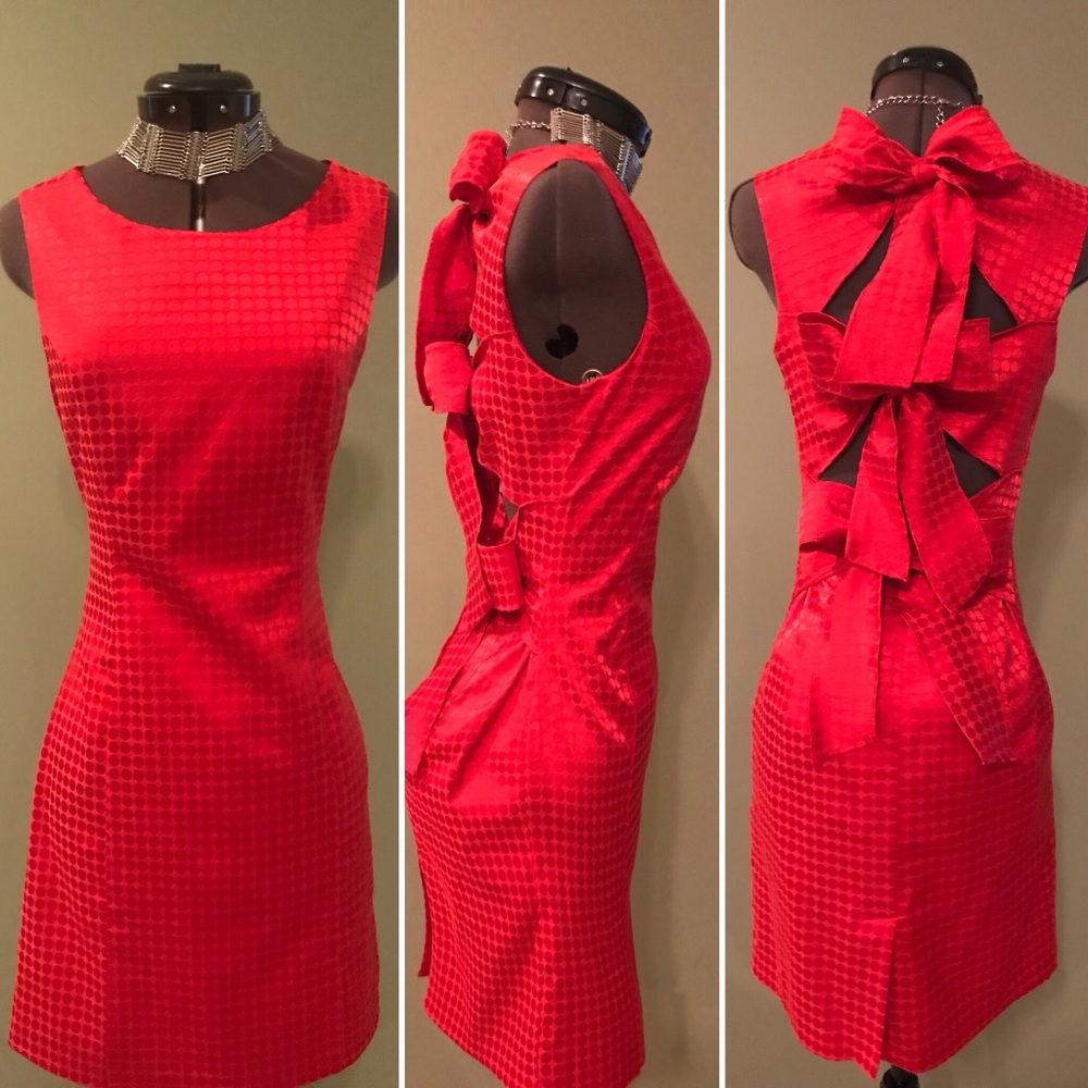 Simply Unique Red Cocktail Dress